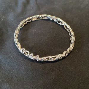 American West Carolyn Pollack Sterling bangle, made in USA. Avg sz, new in box